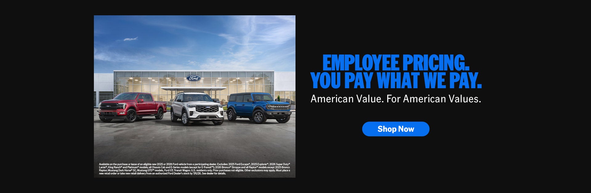 Ford Employee Pricing - May & June 2026