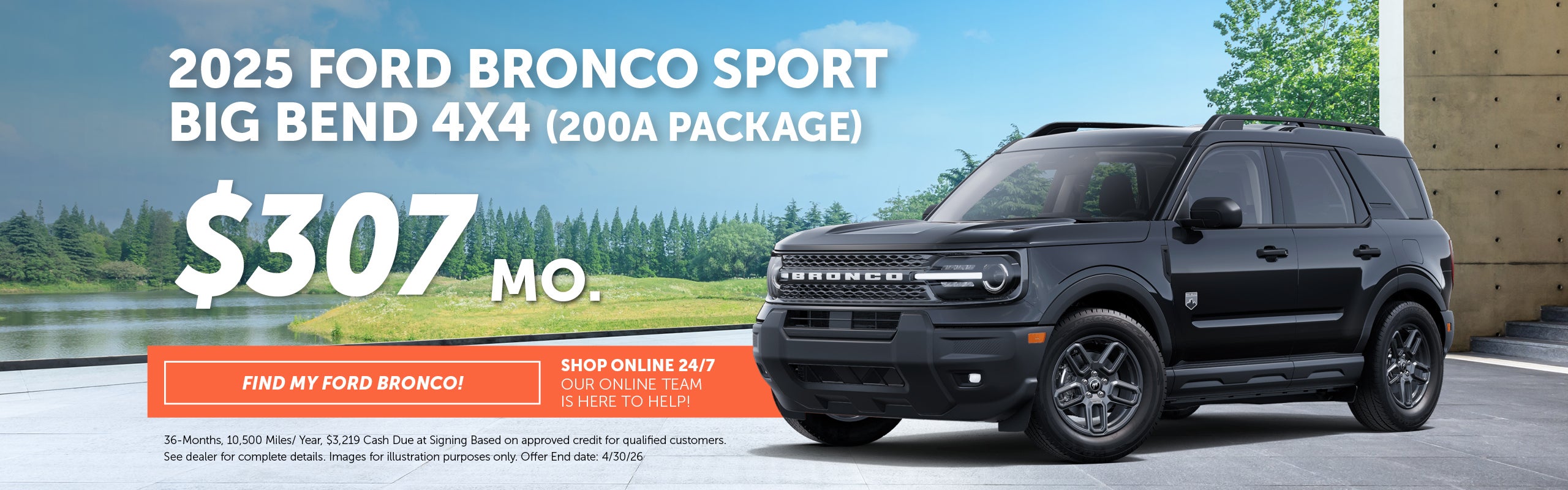 2025 Bronco Sport Big Bend 4x4 - April 2026