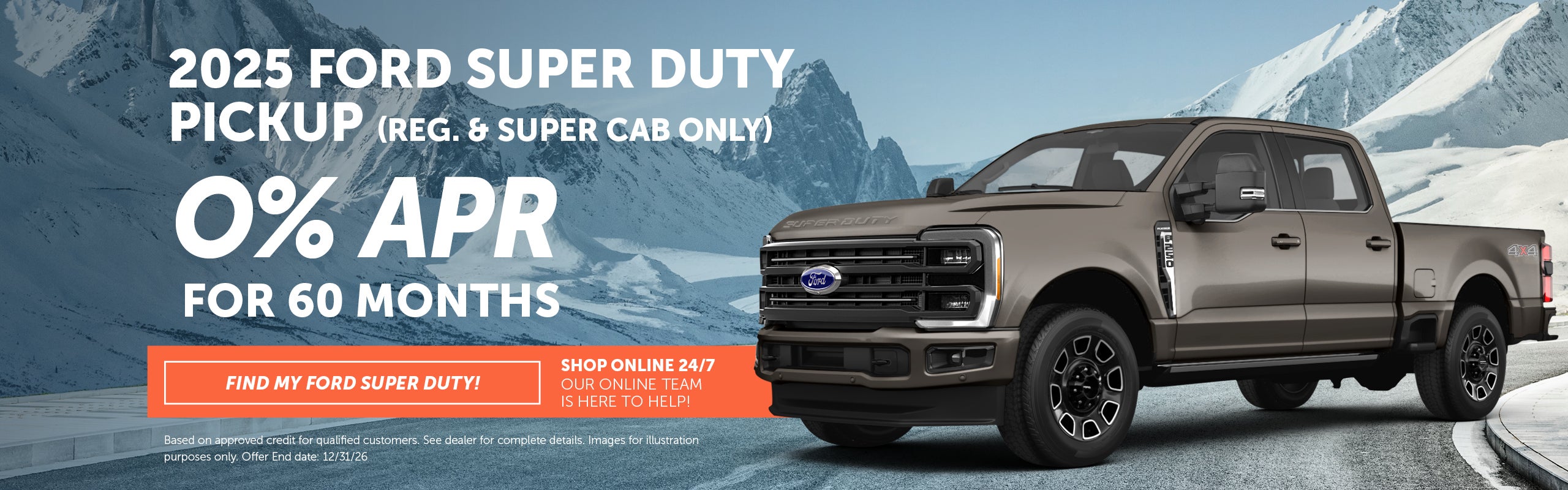 2025 Ford Super Duty Pickup (Reg. & Super Cab Only)