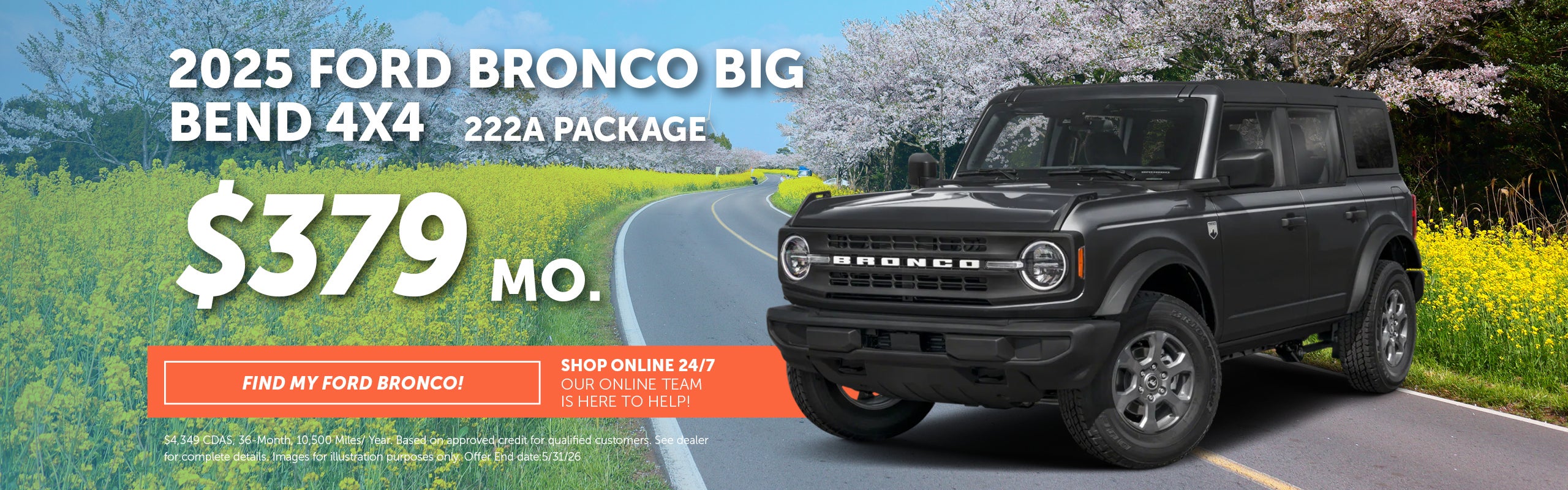 2025 Ford Bronco Big Bend 4x4 - May 2026