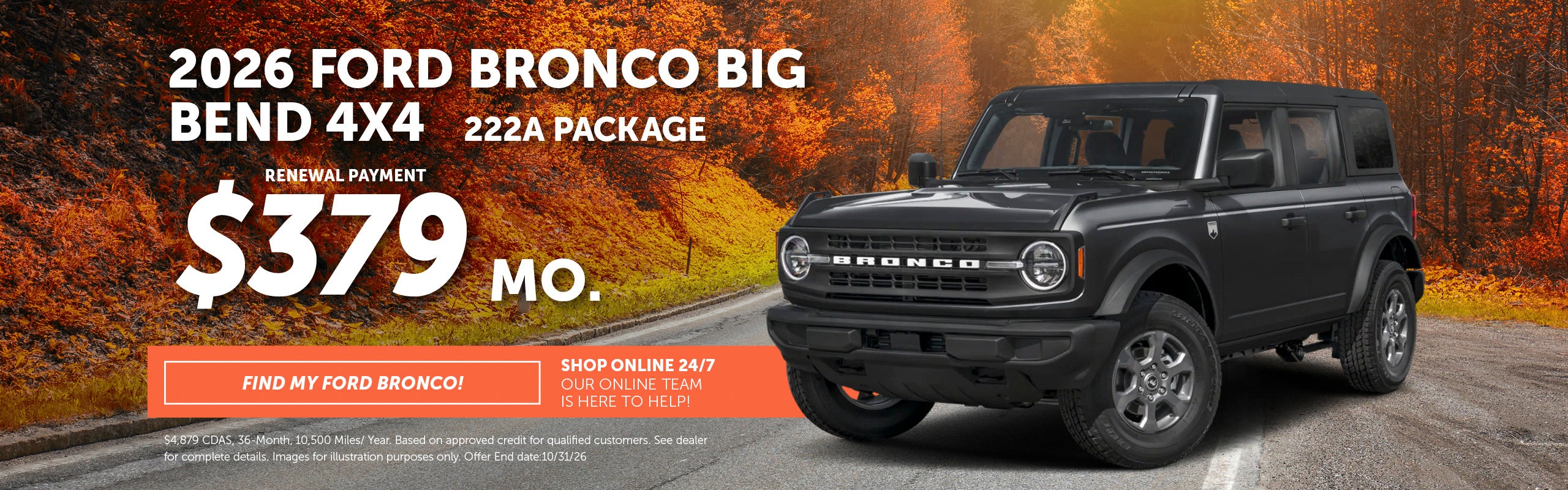 2026 Bronco Big Bend 4x4 - October 2026